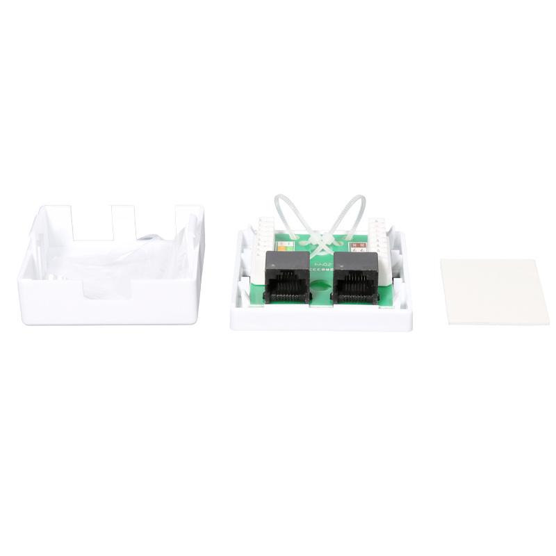 CAT5e/CAT6 Unshielded Dual Port Desktop Box