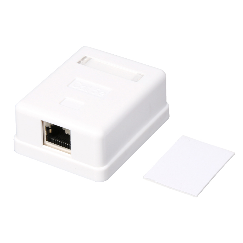 CAT5E/CAT6 Shielded Single Port Desktop Box