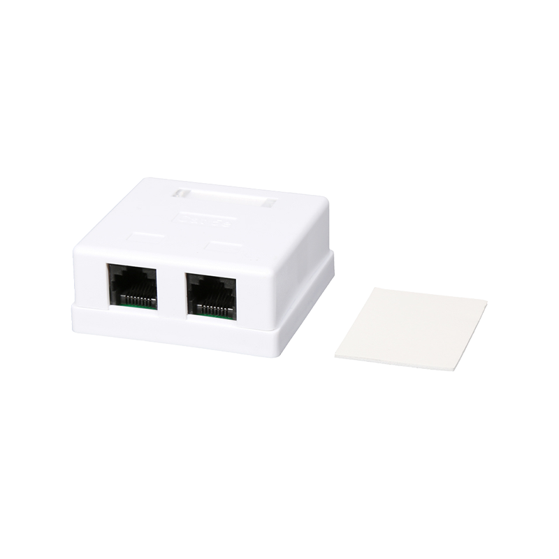 CAT5e/CAT6 Unshielded Dual Port Desktop Box