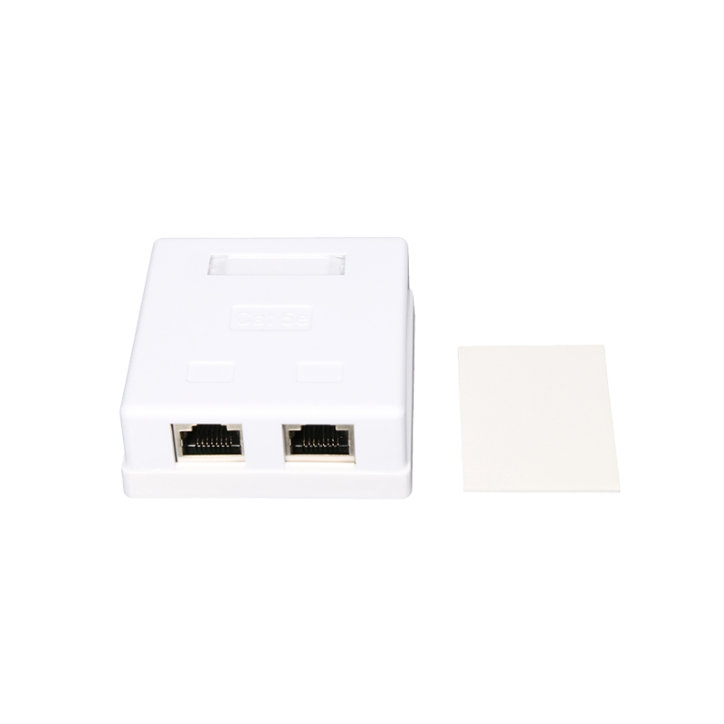 CAT5E/CAT6 Shielded Dual Port Desktop Box