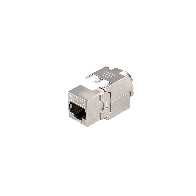 CAT5E/CAT6/CAT6A/CAT7 Zinc Alloy Shielded Up And Down Tool-Free Module